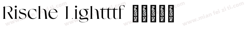 Rische Lightttf字体转换